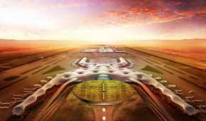 El Nuevo Aeropuerto Internacional de México que se construye en Texcoco
