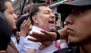 Gerardo Fernández Noroña se molestó porque no lo dejaron entrar a Palacio Nacional