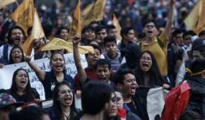 La comunidad de la UNAM se ha manifestado en contra de los grupos porriles
