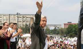 El presidente electo de México estuvo en la capital del país en su gira de agradecimiento