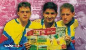 Cuauhtémoc Blanco, Isaac Terrazas y Germán Villa durante su época de jugadores del América