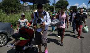 Los migrantes centroamericanos salieron de Honduras la semana pasada