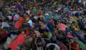 La caravana de los 6 mil centroamericanos ya se encuentra en terreno mexicano