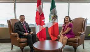 Marcelo Ebrard se reunió con la ministra de Relaciones Exteriores de Canadá, Chrystia Freeland