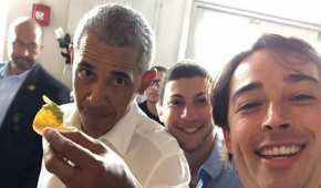 Barack Obama visitó un restaurante de tacos en Miami