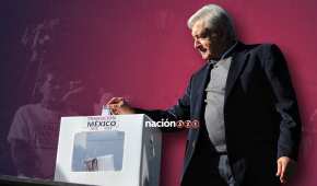 López Obrador en la consulta de este fin de semana