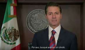 Enrique Peña Nieto agradeció a los mexicanos por dejarlo servir como presidente