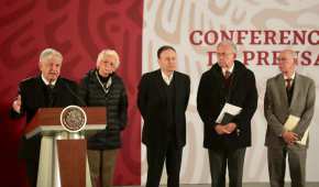 El presidente ofreció una conferencia de prensa para hablar de la muerte de los Alonso- Moreno Valle