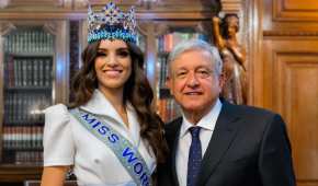 López Obrador se reunió con Vanessa Ponce, quien ganó en el mes de diciembre el certamen en China