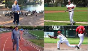 El presidente de México durante sus prácticas deportivas