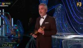 Alfonso Cuarón recibió este premio de la Academia