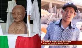 El busto de Benito Juárez que hizo Amado Montalvo