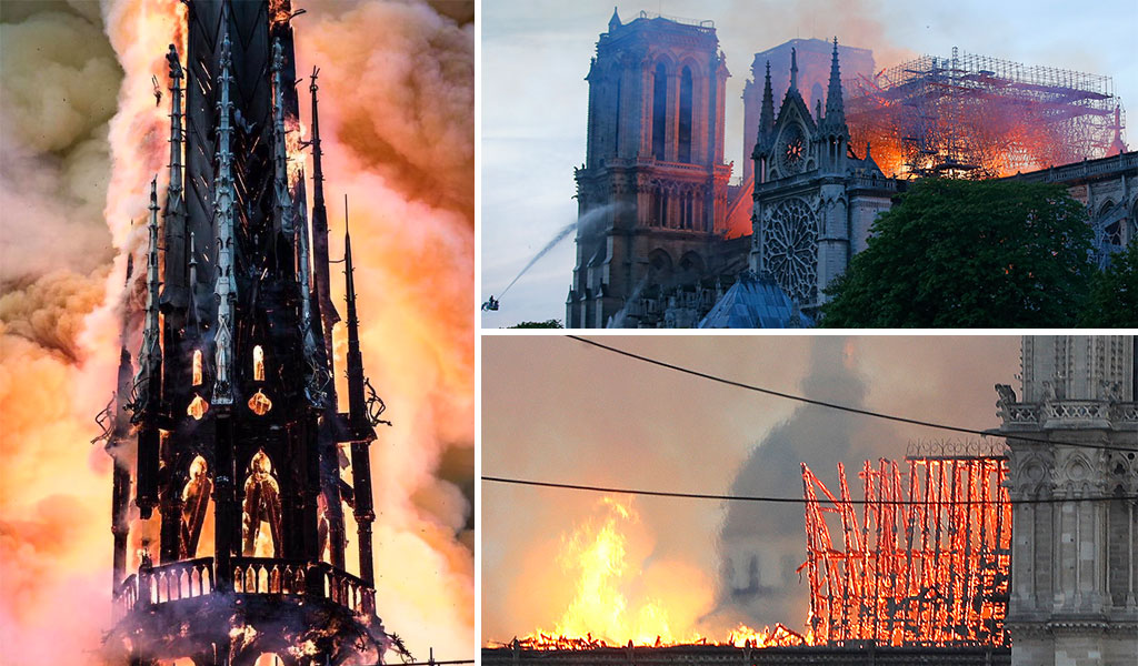 FOTOS y VIDEOS: Incendio consume la catedral de Notre Dame
