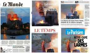 Un incendio destruyó el techo y una de las torres de la catedral de Notre Dame