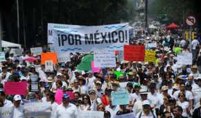 Miles de ciudadanos marcharon para protestar por el gobierno de Andrés Manuel López Obrador