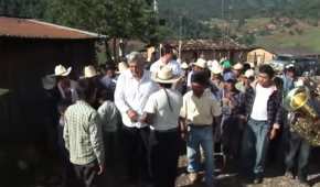 AMLO visitió Cochoapa en la montaña de Guerrero