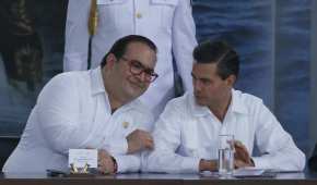 El entonces gobernador de Veracruz y el presidente en 2015