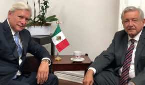 Jaime Bonilla, gobernador electo, junto a Andrés Manuel López Obrador en agosto de 2018