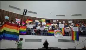 Activistas en pro de los derechos civiles acudieron al Congreso para respaldar el matrimonio igualitario