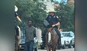 Dos policías de Texas hicieron un arresto poco común
