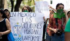 Un grupo de manifestantes protestaron por la violación de una menor en la Ciudad de México