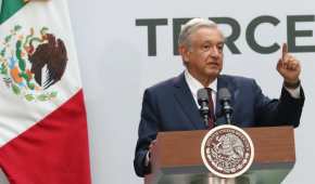 Durante su mensaje en Palacio Nacional, el presidente de México llamó a los ciudadanos a construir un mejor México