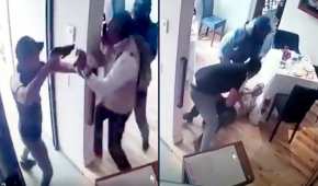 Un empleado de un restaurante se enfrenta a delincuentes armados
