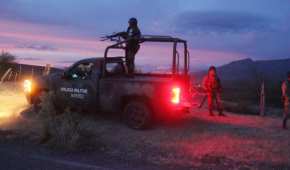 Integrantes de la Guardia Nacional se encuentra en el rancho de los LeBarón, cerca de donde fue la emboscada