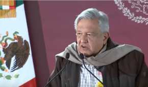 El presidente Andrés Manuel López Obrador durante un evento en Milpa Alta