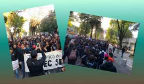 Alumnos de distintas escuelas en Puebla marchan para exigir justicia y un freno a la violencia