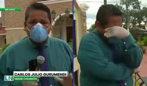 El reportero no pudo contener las lágrimas al reportar la situación de Guayaquil