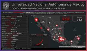 En este mapa podrás consultar el avance del COVID-19 en México
