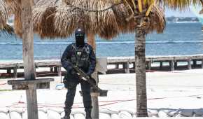 Las playas de Cancún, como la mayoría de México, son vigiladas por las autoridades para evitar el acceso a turistas