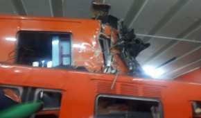 Una persona perdió la vida cuando dos trenes del STC Metro colapsaron en la estación Tacubaya