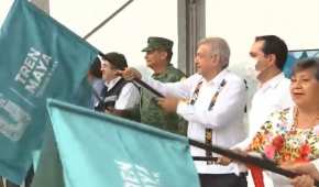 El presidente inauguró las obras del Tren Mayo en el tramo 3