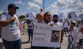 Amigos y familiares de Alexander Martínez han protestado para pedir justicia por el asesinato del joven
