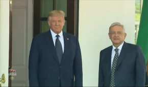 Los presidente de EU y México se reúnen por primera vez en la Casa Blanca