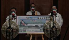 El gobierno federal rifó 100 premios de 20 millones de pesos equivalente al precio del avión presidencial