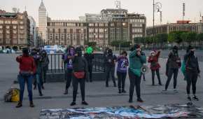 Colectivas protestaron por la candidatura en Guerrero de Félix Salgado