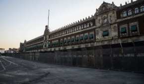Es la primera ocasión en que Palacio Nacional es blindado de esta manera previo a la conmemoración del 8M