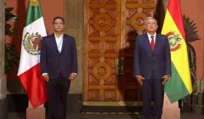 Luis Arce, presidente de Bolivia; y Andrés Manuel López Obrador, presidente de México