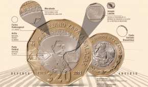 Esta es la segunda moneda de esta denominación con diseño dodecagonal y que tiene imagen latente y microtexto