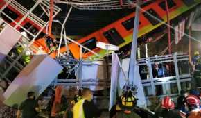 La noche de este lunes se desplomó un puente de la Línea 12 del Metro de la Ciudad de México en la interestación Olivos