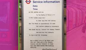El metro de Londres envió sus condolencias a las víctimas de la tragedia de la Línea 12