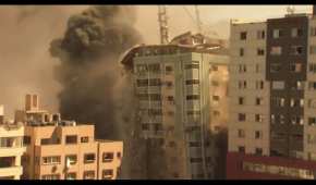 El derribo ocurrió una hora después de que el ejército israelí ordenara la evacuación del edificio
