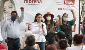 La morenista busca reelegirse como alcaldesa de Puebla