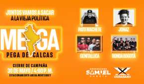Samuel García cerrará campaña con pega de calcas y un concierto