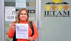La candidata a la presidencia municipal de Llera, Tamaulipas