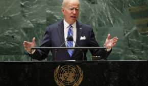 El presidente estadounidense Joe Biden habla en la 76ta sesión de la Asamblea General de las Naciones Unidas