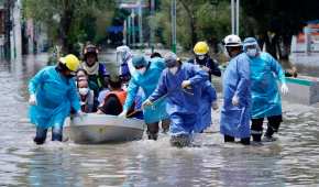 Las fuertes lluvias en Tula, Hidalgo inundaron un hospital del IMSS